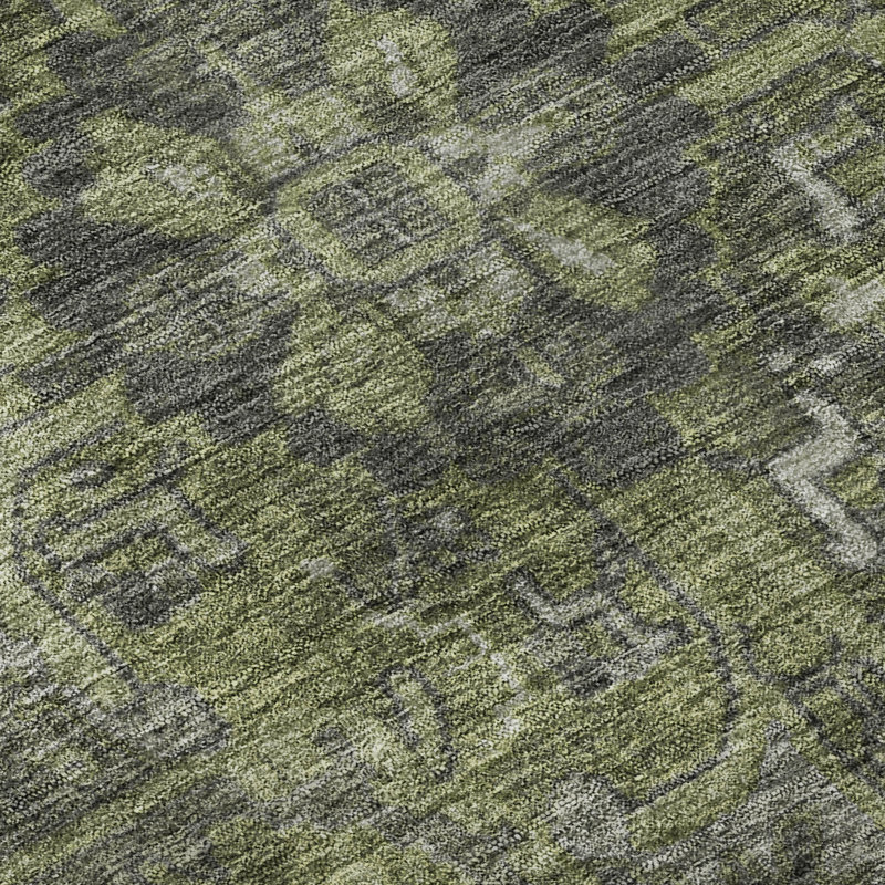 Tapis vert Cerrito AMF571 lavable à la machine de qualité supérieure, Rectangle 9 pi x 12 pi