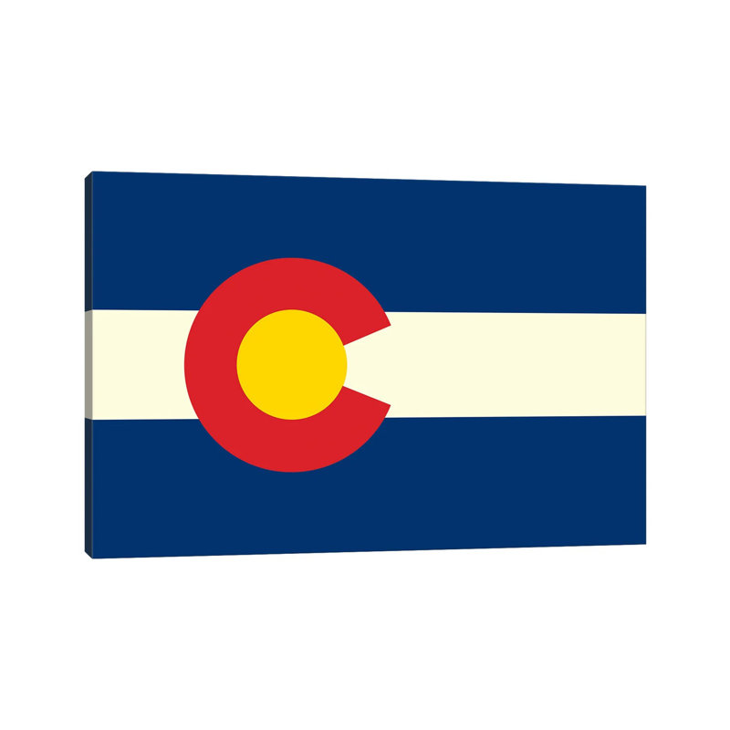 Drapeau du Colorado, H 8 po x l 12 po x P 0,75 po