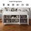 Îlot de cuisine extensible de 81 à 106 po avec armoire de rangement, plateau en pierre frittée, orienté vers la droite-1821257348
