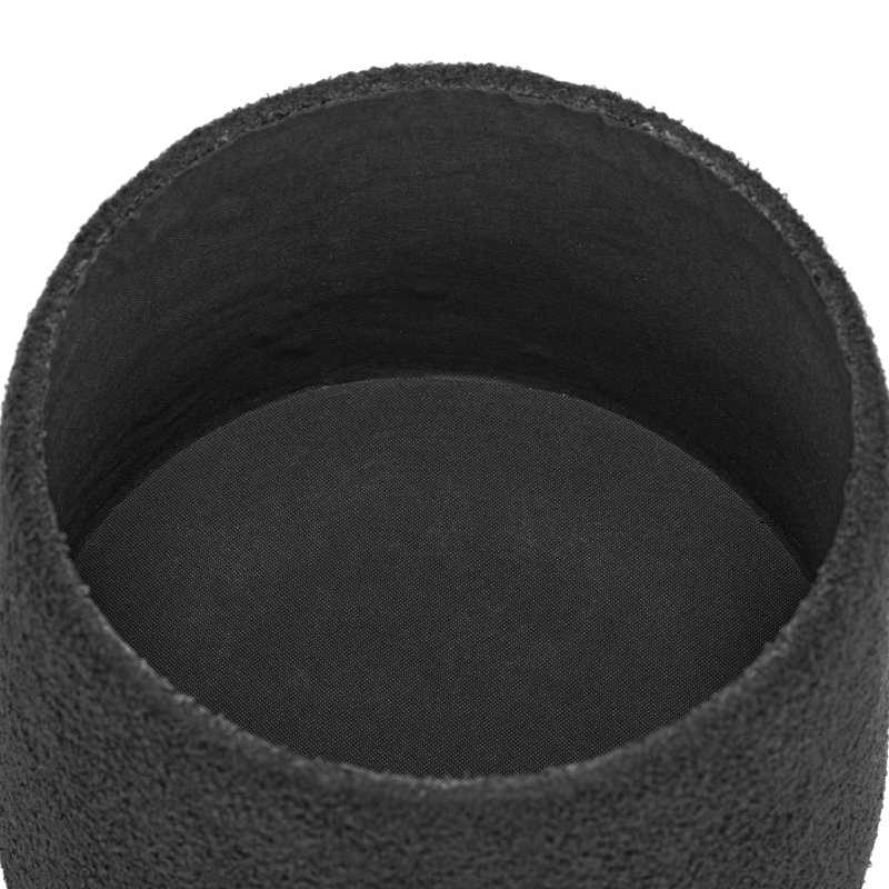 Tabouret rond avec rangement caché en sherpa Schick, 17 po, noir, Noir