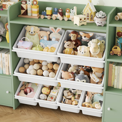Lafon Manufactured Wood Toy Organizer with Bins