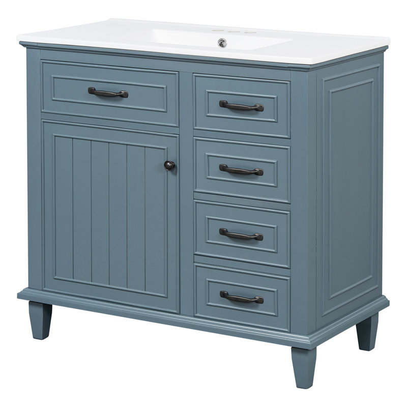 Meuble-lavabo 36 po avec lavabo, Blue