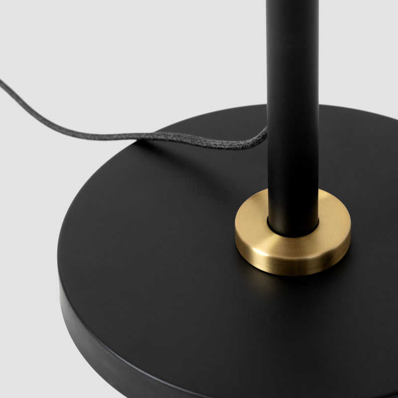 Lampe sur pied réglable en laiton avec ampoule ovale Poise