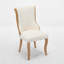 Chaises de salle à manger rembourrées en velours neige-707958000
