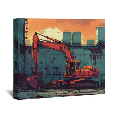 «Excavator» sur toile