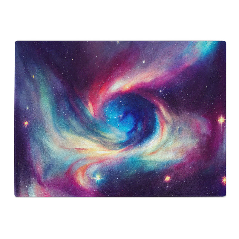 Neon Galaxy Vol.2  Glass Chopping Board