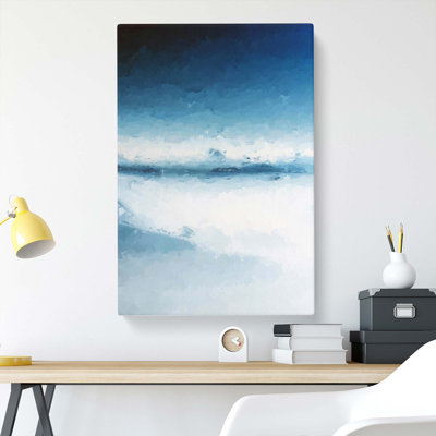 Blue Mountains in Italy in Abstract - Wrapped Canvas