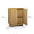 Modern Solid Wood Accent Storage Cabinet with Adjustable Shelf and Recessed Channel Doors-949341838