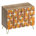 Quarter Circle Orange & Brown