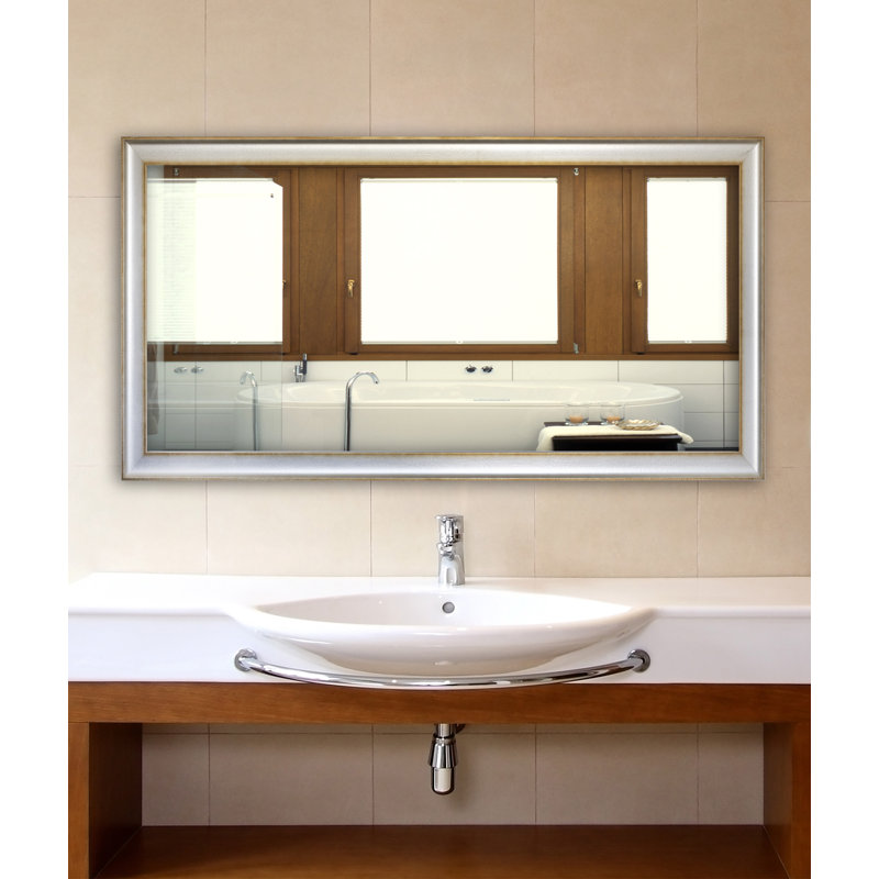 Navarette Solid Wood Flat Wall Mirror, 57.5" H x 28.5" W