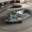 Table basse italienne ovale en pierre micro-cristalline-108223770