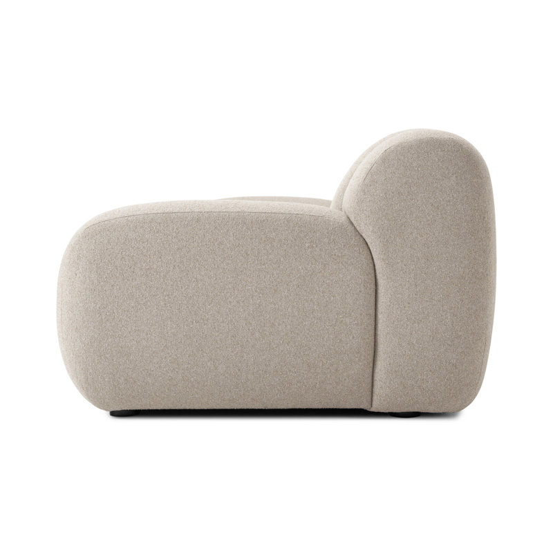 Flora Upholstered 103.25'' Sofa, Weslie Flax Performance Textured Weave