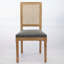 Ensemble de 2 chaises de salle à manger French Decor, dossier en rotin exquis et cadre en bois sculpté pour un décor élégant-134641817