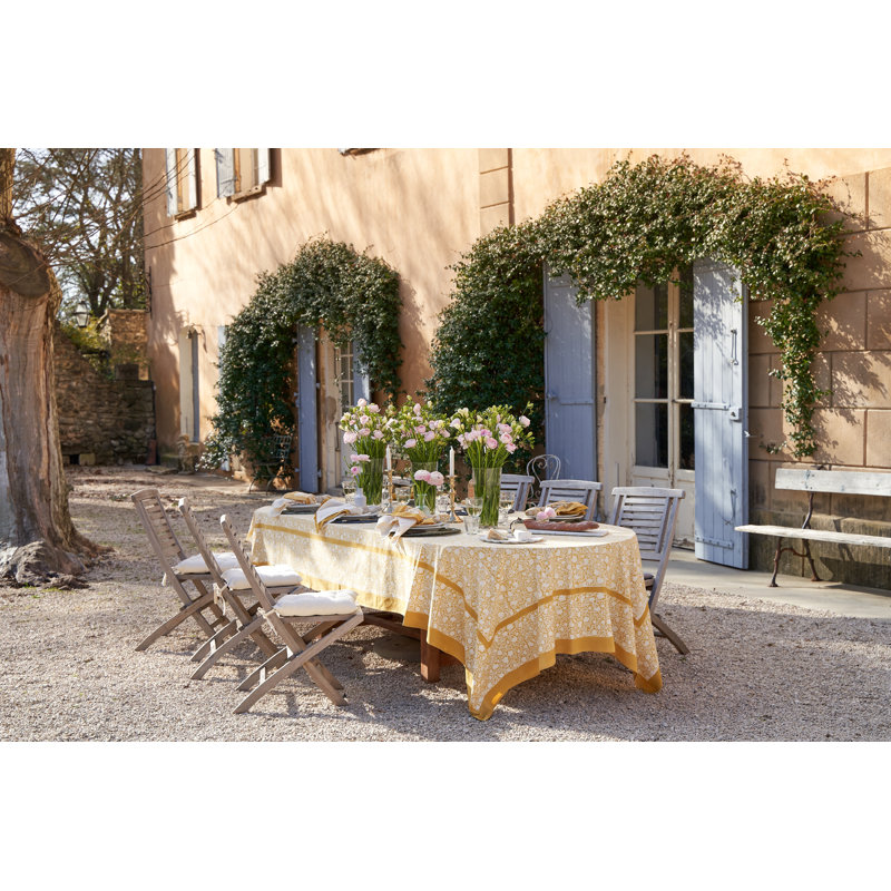 Durkee Rectangular Tablecloth, 128" x 71", Dijon