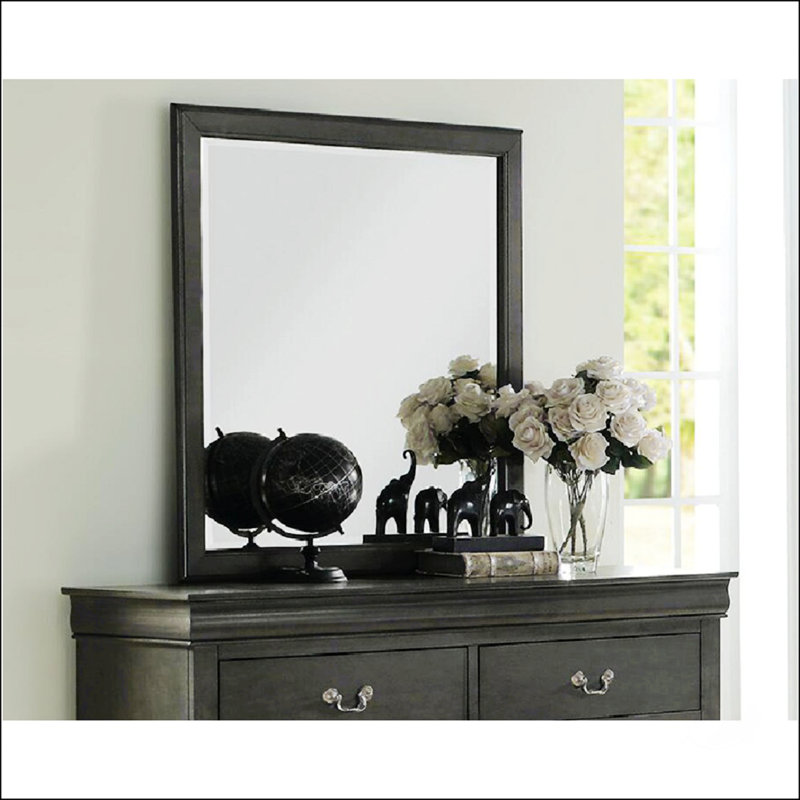 Miroir Louis Philippe, Gris foncé