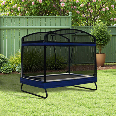 Trampoline carré d'extérieur carré 4 * 6Ft pour enfants adultes long trampoline rectangulaire