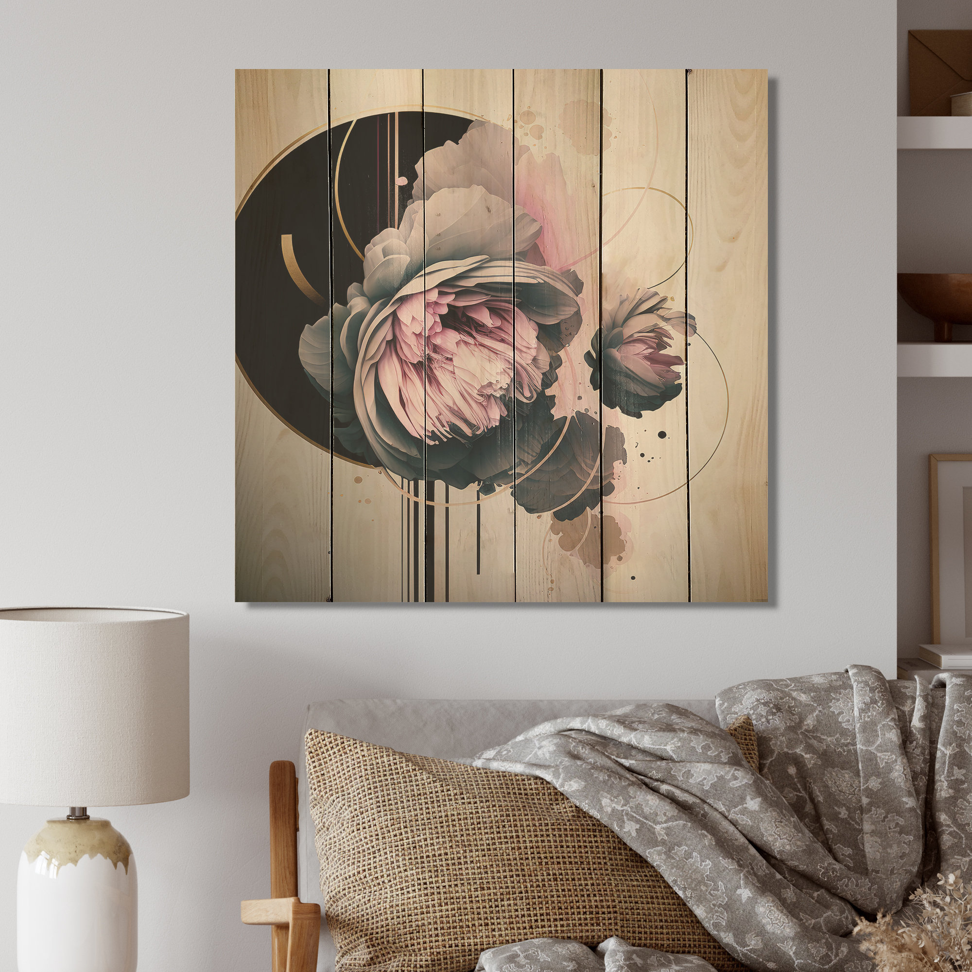 Red Barrel Studio® Pink Peony Hyper Realistic Flowers I - Floral Peony ...