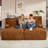79" Compression Oversized Chaise Lounge Chair Indoor, Corduroy Upholstered Sofa Bed With 2 Throw Pillows, Sleeper Chair, Reading Chair, Comfy Lounge Chair Indoor, Cloud Sofa, Fluffy Couch-2071000811