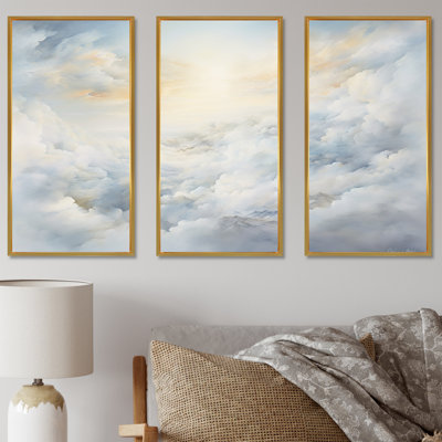 «Clouds Charm In Winter I», ensemble de reproduction d'art mural