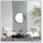 24"x28" Gold Round Mirror, Circle Mirror with Iron Frame