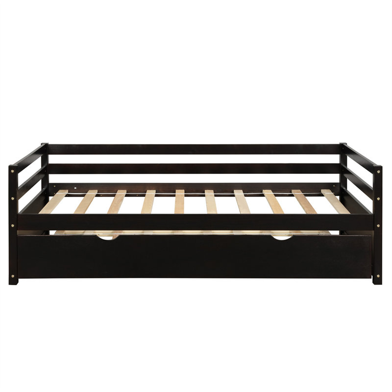Daybed With Trundle Frame Set, Espresso