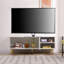 Modern TV Stand Cabinet with Ribbed Fluted Doors with legs for up to 60" TV's-1074700253