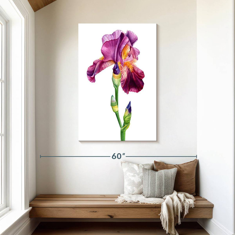 Harnek Lovely Iris Flower, 45" H x 30" W