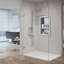 Étagère murale de salle de bain en marbre gris clair 14 po x 23 po Niche-493717122