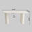 63 "Medieval Modern Cream Style MDF Dining Table And PU Dining Chair Set 4. Assemble Desktop And Black Metal Leg Dining Chair Set, Suitable For Home&Kitchen