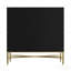 Armoire d'appoint à 2 portes pour la maison - Noir