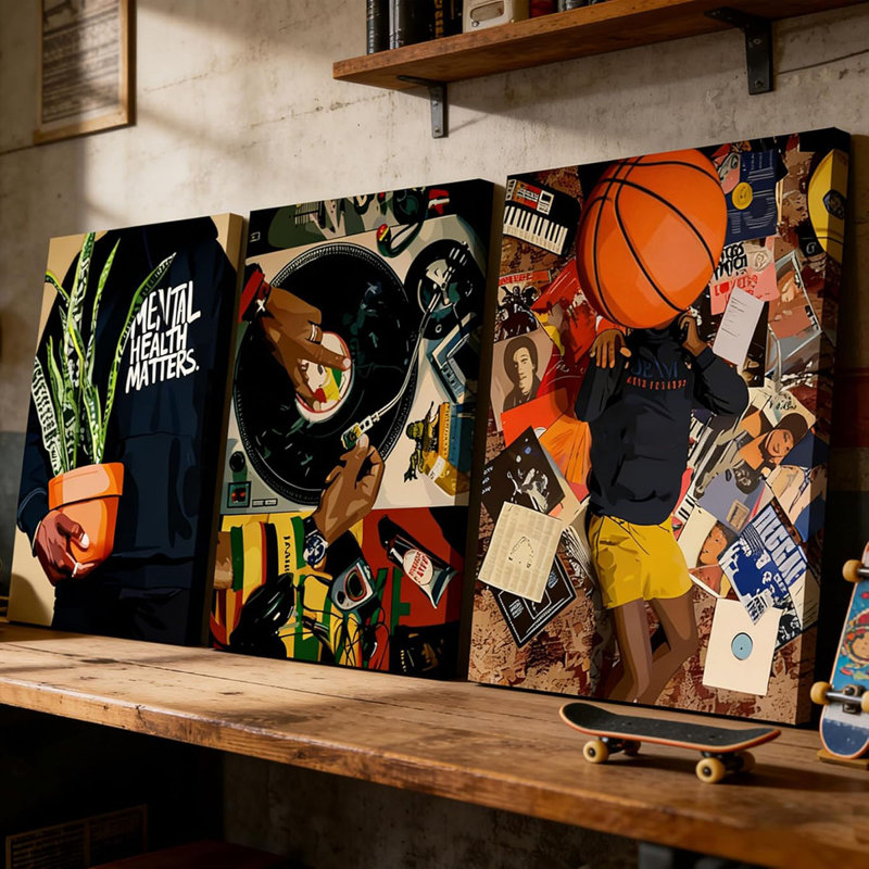 3 Piece Wrapped Canvas Print