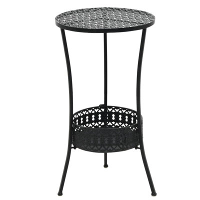 Foxworth Round Metal Outdoor Bistro Table , 40cm cm W 40cm cm D