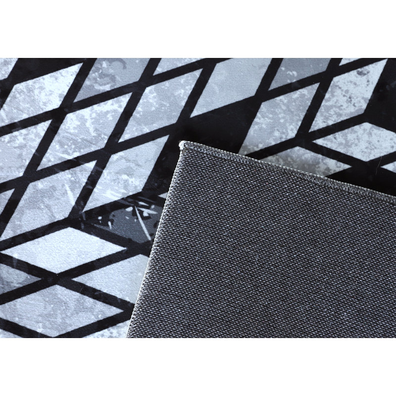 Faux Cowhide Digital Printed Patchwork Astral Sequence Contemporary Indoor Area Rug Cotton Canvas Backing (4'' X 6'')
