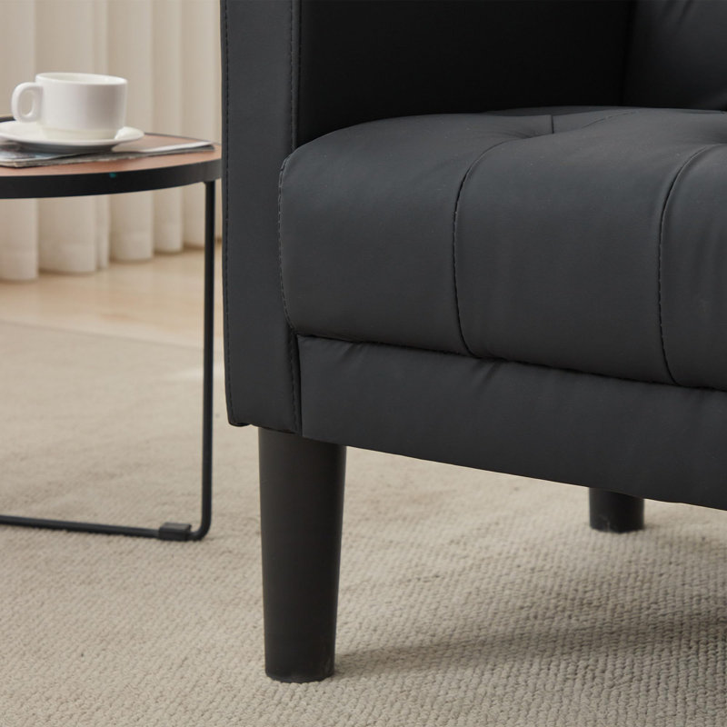 Faux Leather Armchair