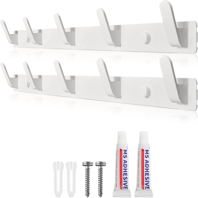 Beeram Metal Wall 10 - Hook Wall Mounted Coat Rack