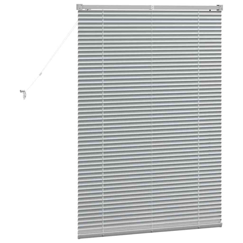 Horizontal/Venetian blind, Silver, 130cm L x 90cm W