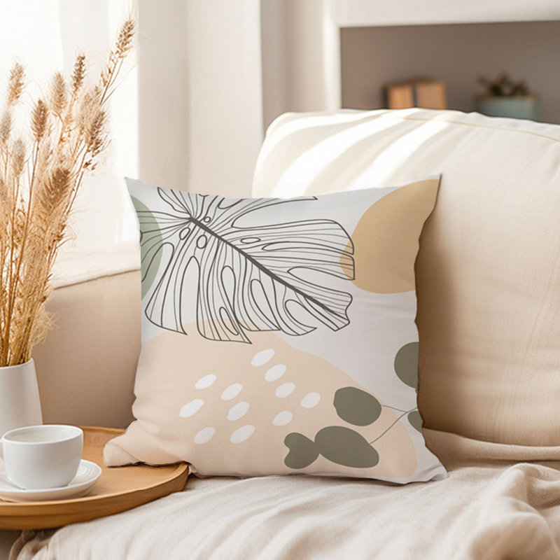 Botanical Retro Leaves II Botanicals Leaf Bohemian, 18" x 18"