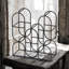 Alheli 8 Bottle Wine Rack | Durable Black Cast Iron Freestanding Tabletop Storage for Kitchen and Bar Counter