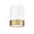Matte White/Modern Gold