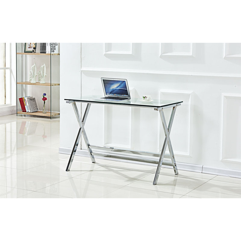 Table de canapé transparente en verre trempé pour ordinateur portable