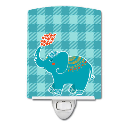 Éclairage de nuit en céramique éléphant love