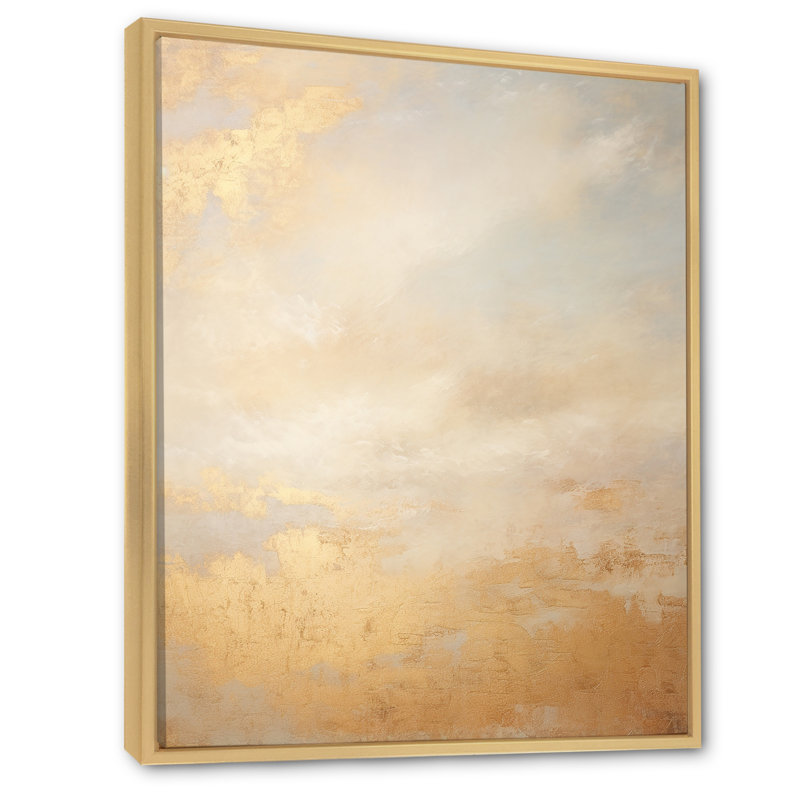 «Magic Sky Simplicity» sur toile, Cadre naturel flottant, H 20 po x l 12 po x P 1 po