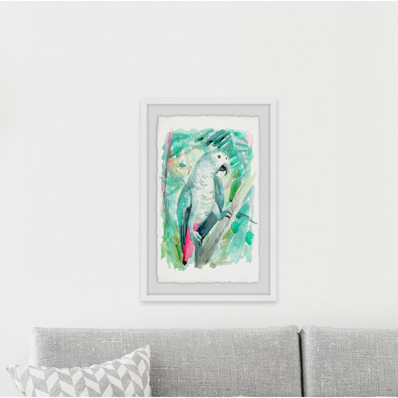 Parrot Profile - Single Picture Frame Print, 91 cm H x 61 cm W