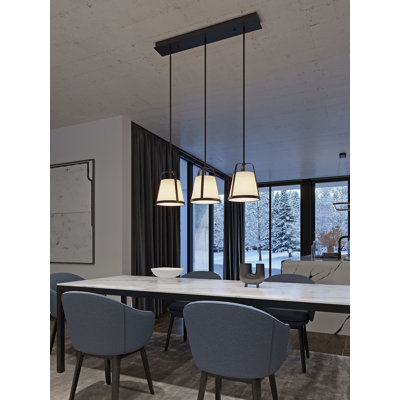 Lizzette 3-Light Linear Pendant - 60W
