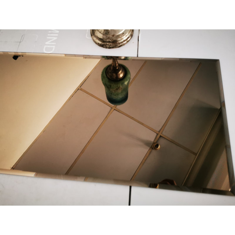 Reflections 12 in. x 24 in. Diamond Grade Glass Mirror Beveled Large Format Subway Decorative Kitchen & Bathroom Wall Tile
