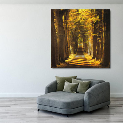 Avenue bordée d'arbres