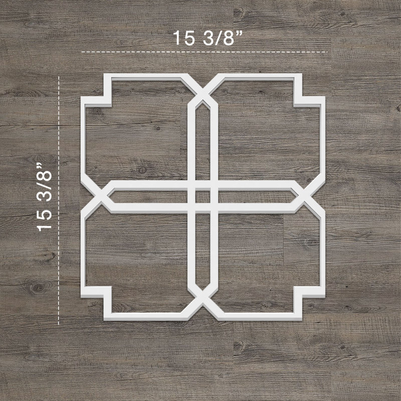 Panneaux muraux décoratifs Englewood, H 15,375 po x l 15,375 o x P 0,375 po
