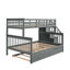 Lit superposé simple au-dessus de double avec lit gigogne, rangement et garde-corps Stairway-2016626806-2016626804