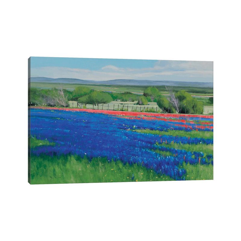 Texas Spring by Ben Bauer - Wrapped Canvas Painting, 101.6 cm H x 66.04 cm W x 1.91 cm D
