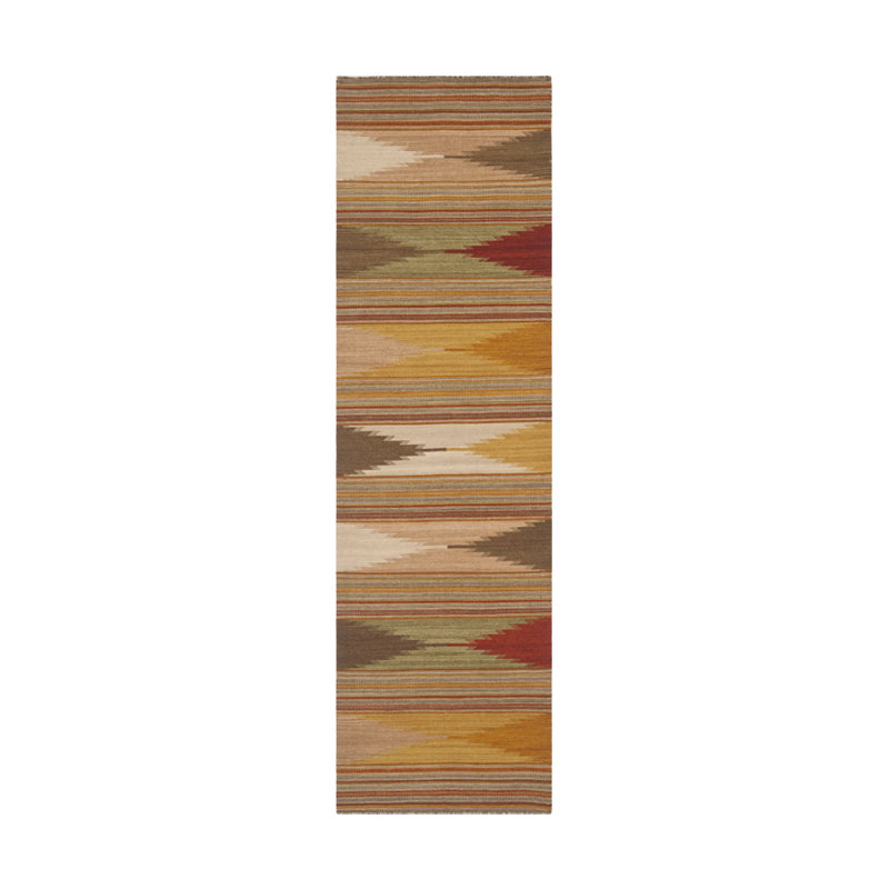 Bennett Hand Woven Wool Southwestern Rug, Runner 2'3" x 6'